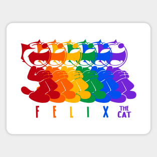 FELIX THE CAT - Rainbow colors Magnet